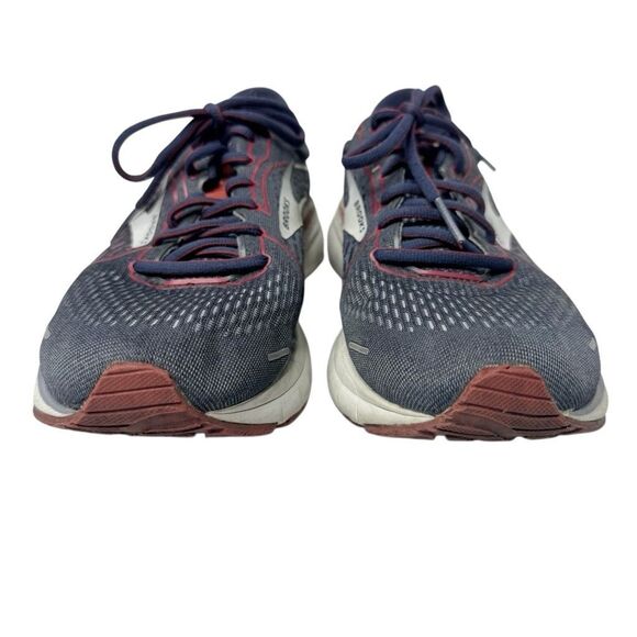Brooks Adrenaline GTS 21 blue and red running shoes size 9 - Picture 3 of 14